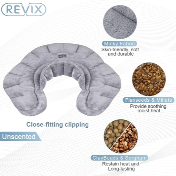 Sold out Heating Pad REVIX Microwavable Heating Pad for Neck Shoulders and Back - Picture 3 of 6